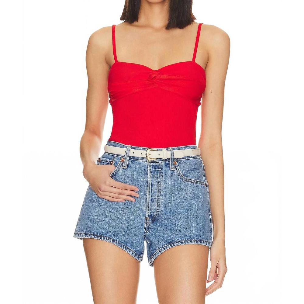 NEW CITIZENS OF HUMANITY emi twist tank top in coral balm
